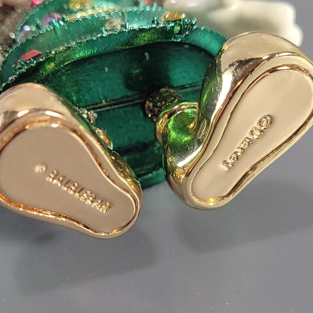 RARE BaubleBar Bag Charm Disney Mickey Mouse Christmas Tree Crystal Holiday